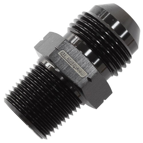 3/8" BSPT to -6AN Adapter Black Finish - AF757-06BLK