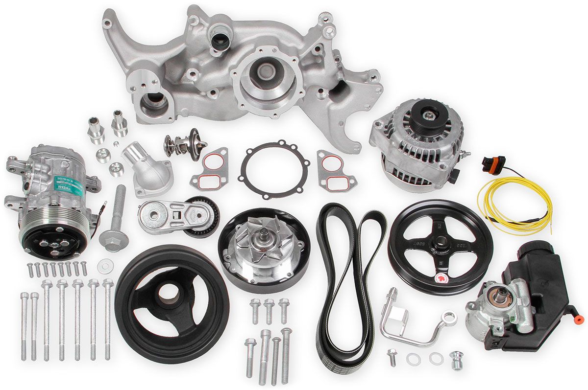 Holley Mid Mount GM LS Complete Accessory Drive System (HO20-185) - Prolink Performance