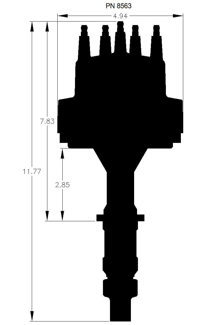 MSD Pro-Billet Distributor MSD8563 - Prolink Performance