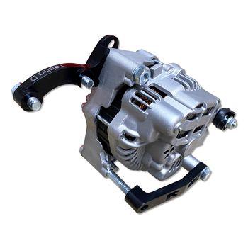 Yelsha D, V2 Alternator Bracket Only, Suits RB20, RB25, RB26, 140A@3000RPM (SILVER) - Prolink Performance