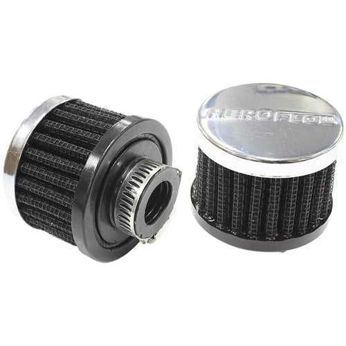 Chrome Clamp On Breather 2" (50.8mm) O.D. x 1-1/2" (38mm) High, 5/8" (15.9mm)