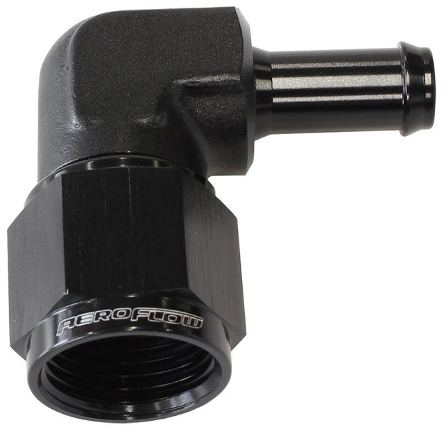 Aeroflow 90° Hose Barb 5/16" to -6AN AF413-06-05BLK - Prolink Performance