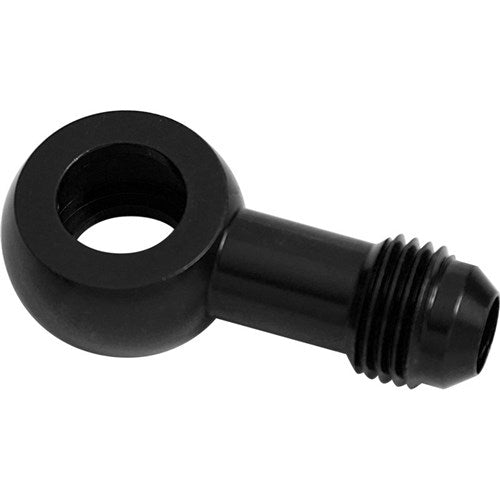 Alloy AN Banjo Fitting 8mm to -3AN Black Finish - AF717-03BLK
