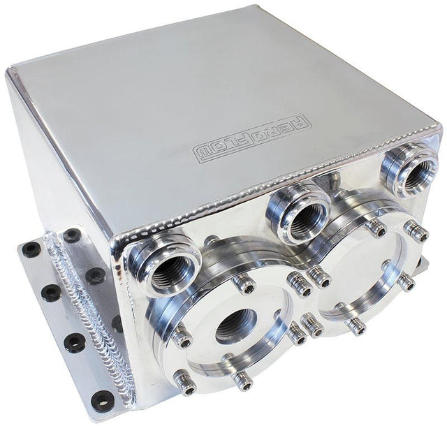 Aeroflow Dual EFI Pump Surge Tank - Polished AF77-3244 - Prolink Performance