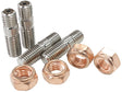 Aeroflow Turbo Stud & Nut Kit M10 x 1.5, 4 Studs & Nuts AF8059-1001 - Prolink Performance