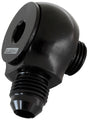 Aeroflow 90° Low Profile -8ORB to -6AN Male Adapter AF909-06-08BLK - Prolink Performance