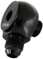 Aeroflow 90° Low Profile -6ORB to -6AN Male Adapter AF909-06BLK - Prolink Performance