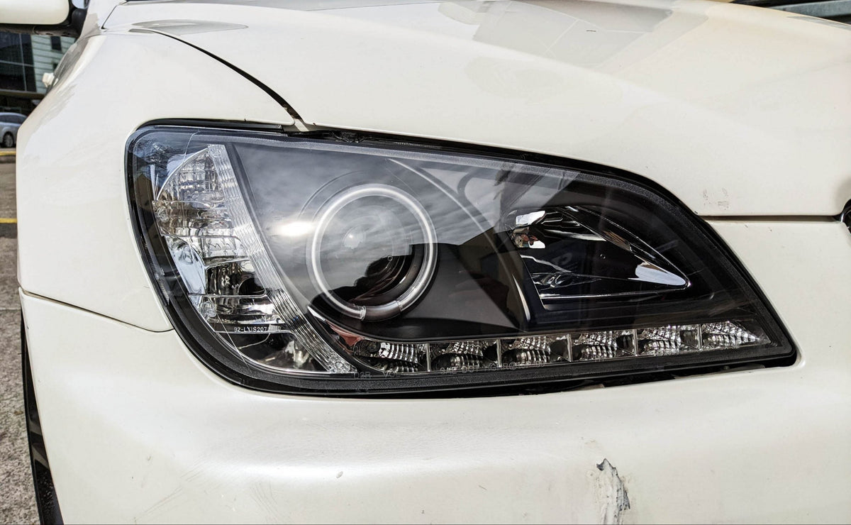 Black CCFL DRL Projector Headlights for 99-05 Lexus IS200 IS300 Toyota Altezza