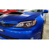 Spec D BLK Edition Headlights Neon Bar to fit Impreza WRX 08-14 GR GE GH - Prolink Performance