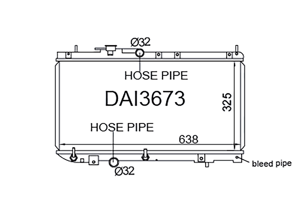 Daihatsu Charade G200 / Pyzar G300 1993-2000 [Wide - EFI - Bleed Pipe]
