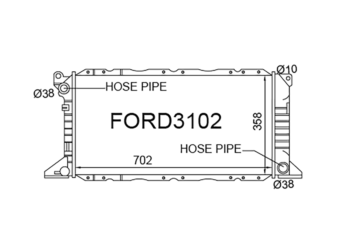 Ford Transit EY 2.5L Turbo Diesel 1994-2003 [Wide]