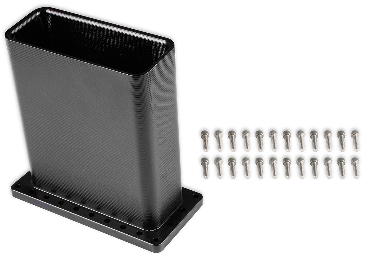 Holley LS Ultra Lo-Ram Billet Burst Panel Duct, Black (HO300-608BK) - Prolink Performance