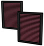 K&N Replacement Panel Filters, (2 x Filters) (KN33-5135) - Prolink Performance