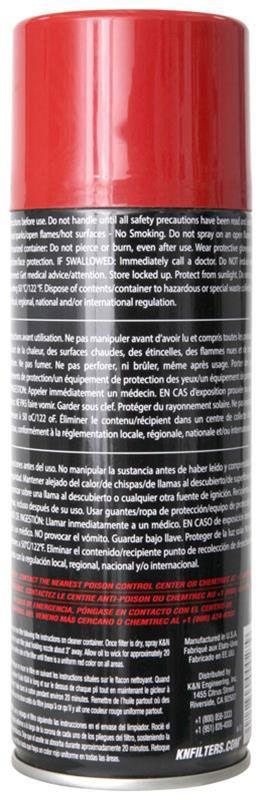 K&N Air Filter Oil 350ml Spray - Prolink Performance