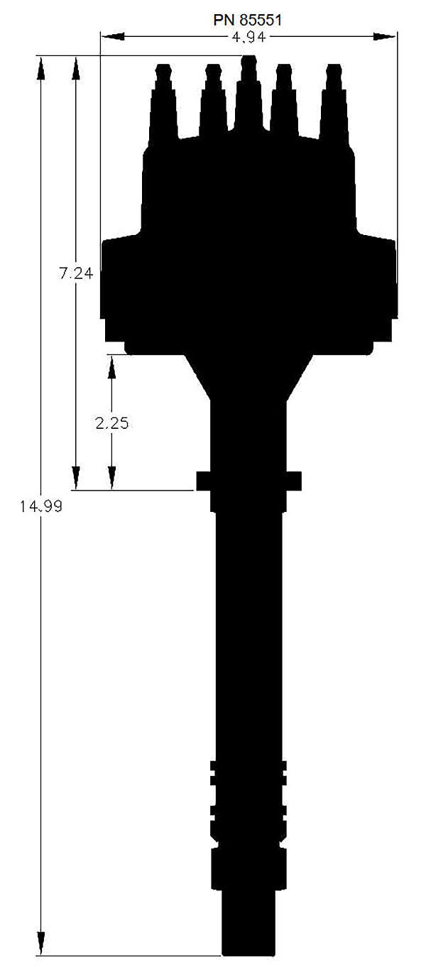 MSD Pro-Billet Distributor MSD85551 - Prolink Performance
