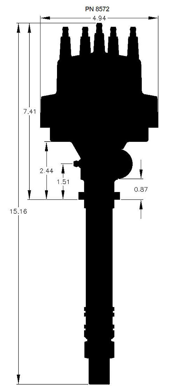 MSD Pro-Billet Tach Drive Distributor MSD8572 - Prolink Performance