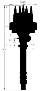 MSD Pro-Billet Tach Drive Distributor MSD8572 - Prolink Performance