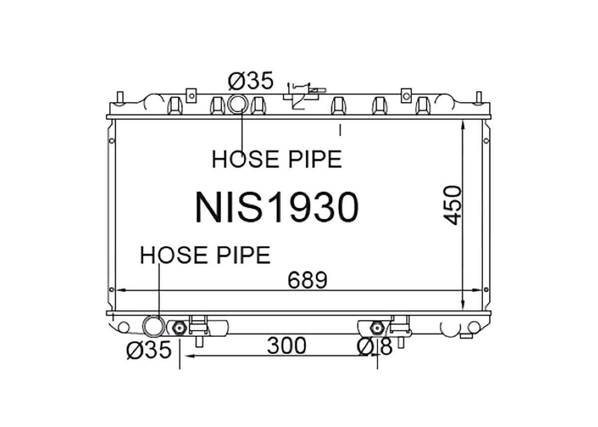 Nissan Presage U30 / Liberty M12 / Serena C24 / Bassara JU30 / X-Trail T30 1998-2005 [16mm]