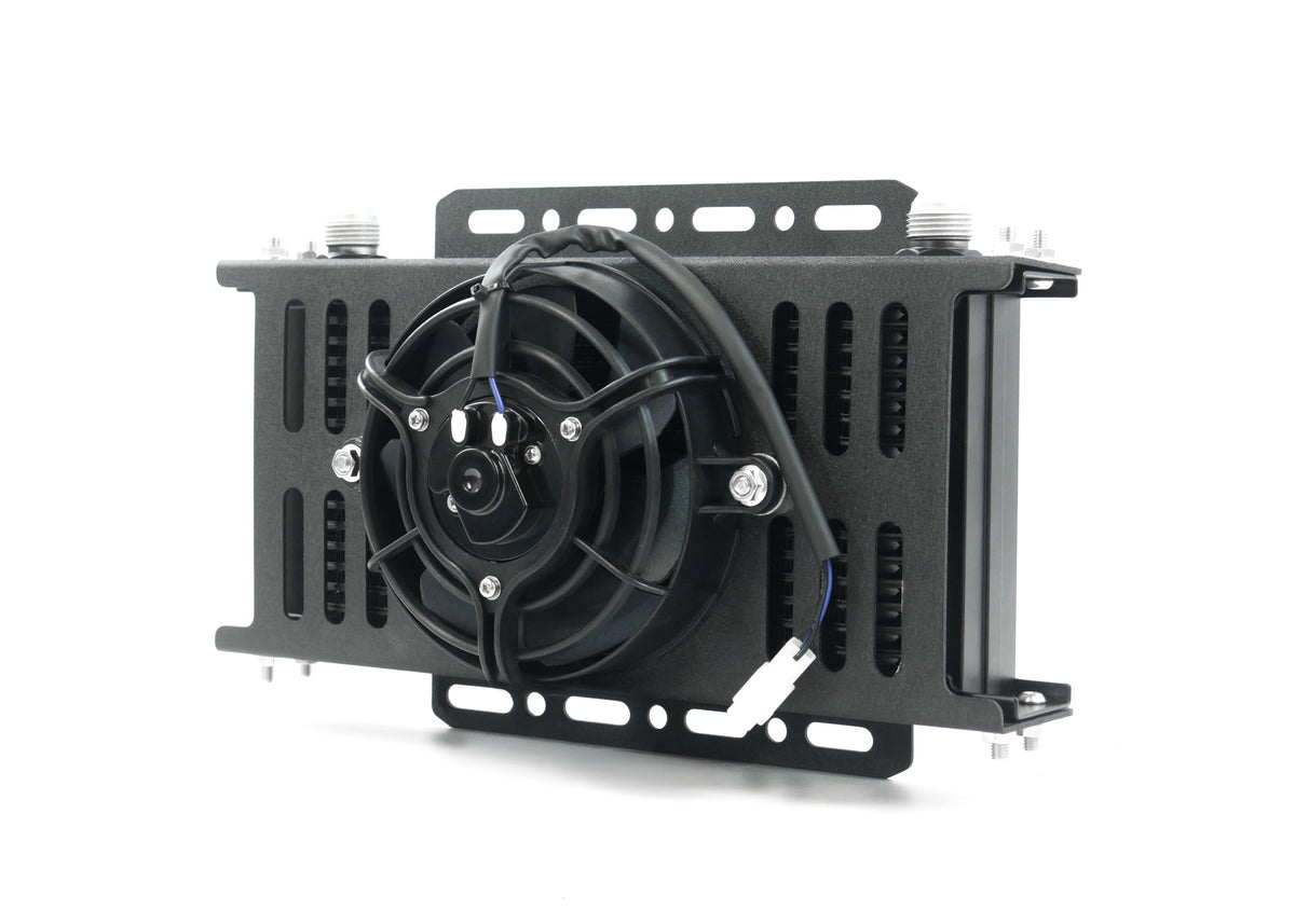Universal Oil Cooler with Fan Shroud Kit - 19 Row
