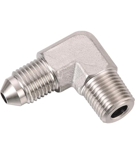 AN to NPT 90 Degree Stainless Steel Fitting