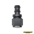 Straight push lock hose end