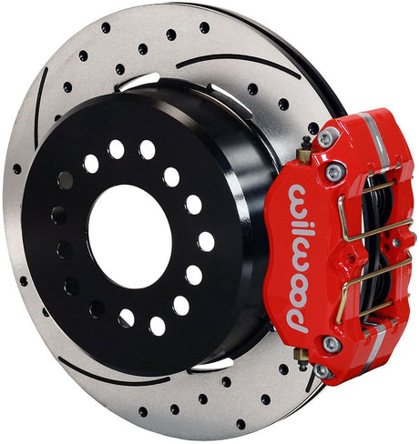Wilwood Dynapro Dust-Boot Rear Brake Kit - 4-Piston 12.19" - Red Caliper WB140-13207-DR - Prolink Performance