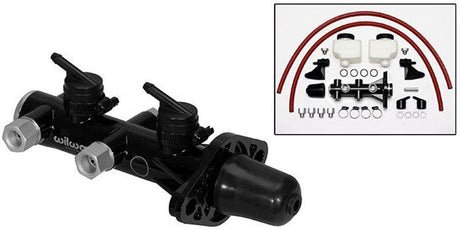 Wilwood Compact Remote Tandem Master Cylinder WB260-14243-BK - Prolink Performance