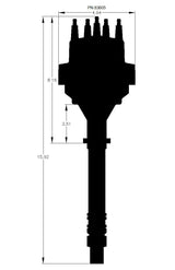 MSD Pro-Billet Ready-To-Run Distributor - Black Cap MSD83605 - Prolink Performance