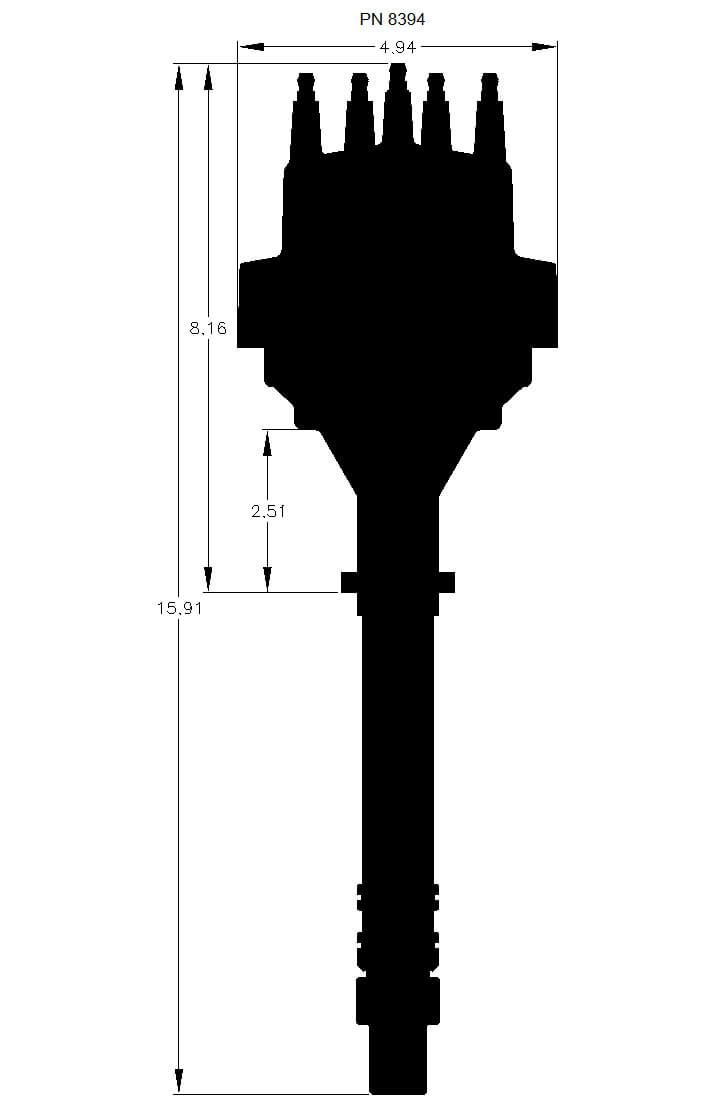 MSD Digital E-Curve Pro Billet Distributor MSD8394 - Prolink Performance