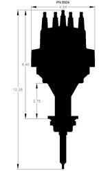 MSD Digital E-Curve Pro Billet Distributor MSD8504 - Prolink Performance