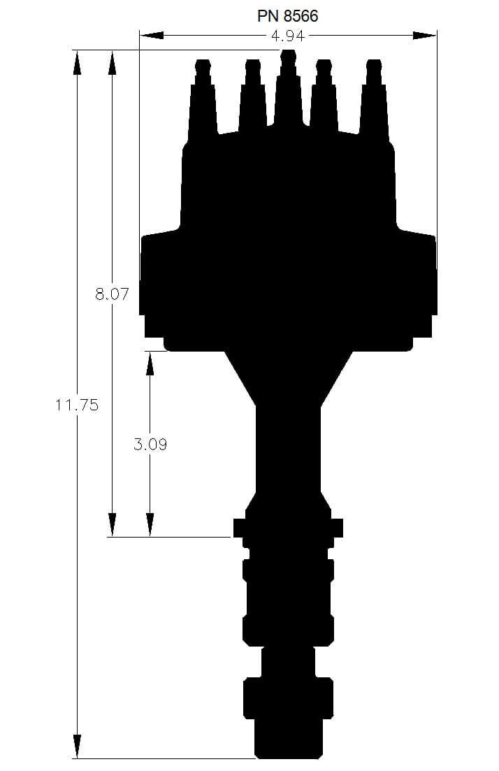 MSD Pro-Billet Distributor MSD8566 - Prolink Performance