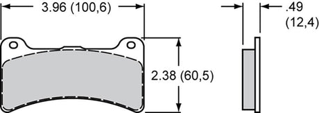 Wilwood Smart Pad Brake Set with BP-10 Compound WB150-11363K - Prolink Performance