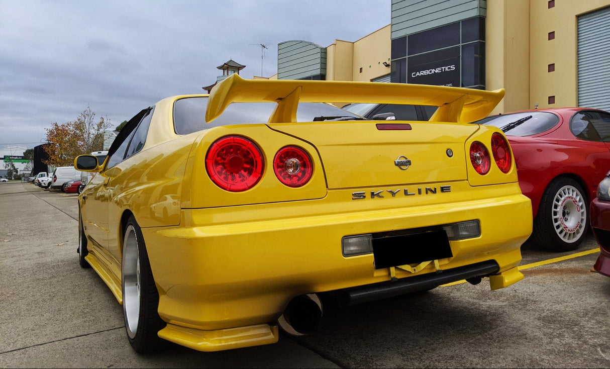 Clear Red LED Tail Lights for 99-02 Nissan Skyline R34 GTR GTT taillights